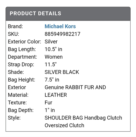 Micheal Kors Sloan Fur Bag - Picture 8 of 11